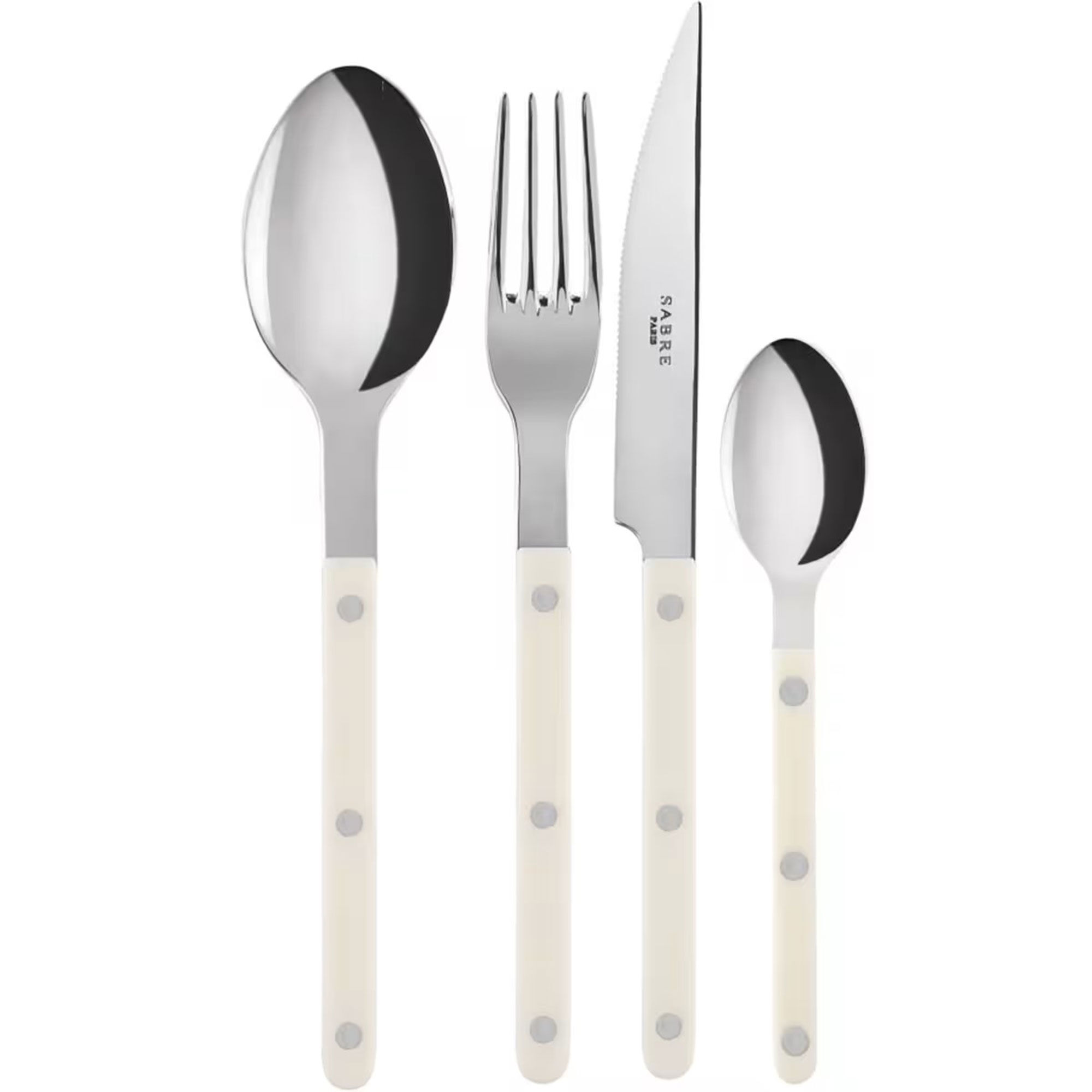 Sabre Paris Bistrot Solid Bestik-sæt 16 Dele Ivory