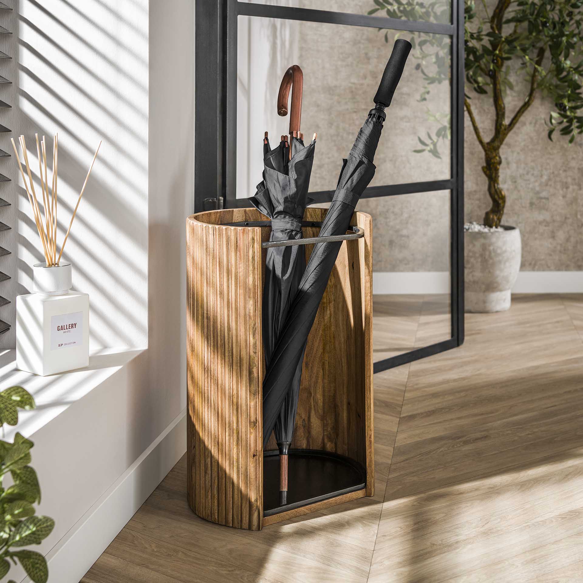 Selva Paraplyholder Mangotræ Og Metal