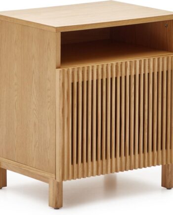 Sengebord Natbord Kave Home Beyla Natur Askefiner 62x42x53 Cm