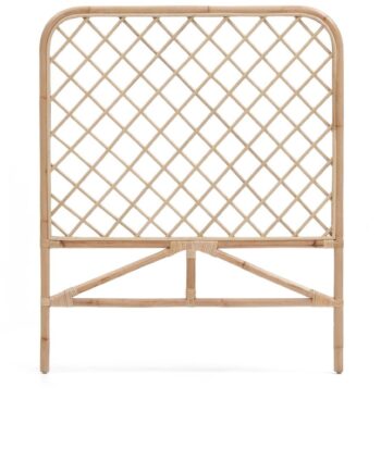 Sengegavl Kave Home Citlalli Hovedgærde   Bæredygtigt Naturfarvet Rattan Til 90 Cm Seng