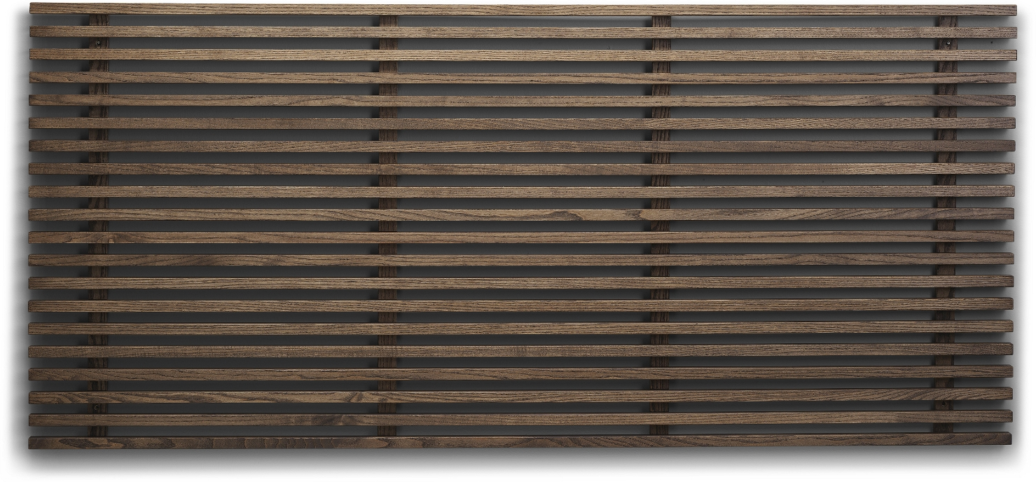 Sengegavl Oscarssons Möbel Zece Massiv Ask Brunolieret H84ã L124 Cm Lameldesign