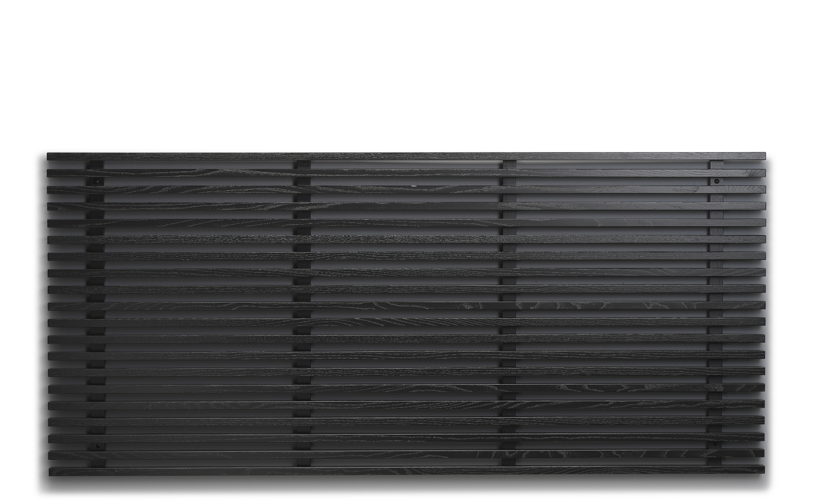 Sengegavl Oscarssons Möbel Zece Massiv Ask Sortbejdset H84xl124xd4 Cm
