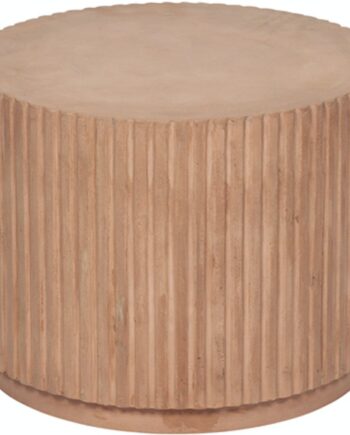 Sidebord Broste Copenhagen Rillo ø56   H42 Cm Fibercement Brun