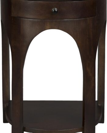 Sidebord Dutchbone Belvedere Småbord   Antracit Mangotræ Vintage H55   B40   L30 Cm Med Skuffe Og Hylde
