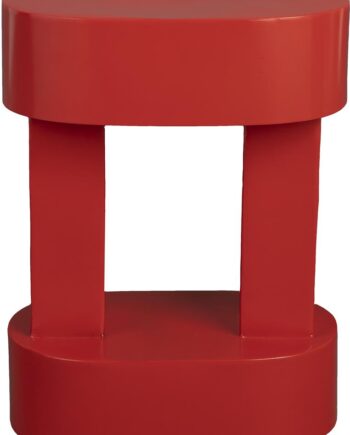 Sidebord Dutchbone Magenta Ovalt Småbord   Brun Pulverlakeret Jern H47ã L36 Cm Retro-chic
