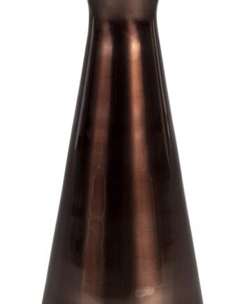 Sidebord Dutchbone Mount Antracit Aluminium Med Brun Marmor ø25   H55 Cm