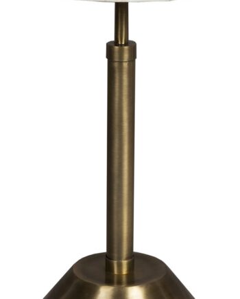 Sidebord Dutchbone Sana   Perlemor Marmor   Gyldent Jernstel ø30   H48 Cm