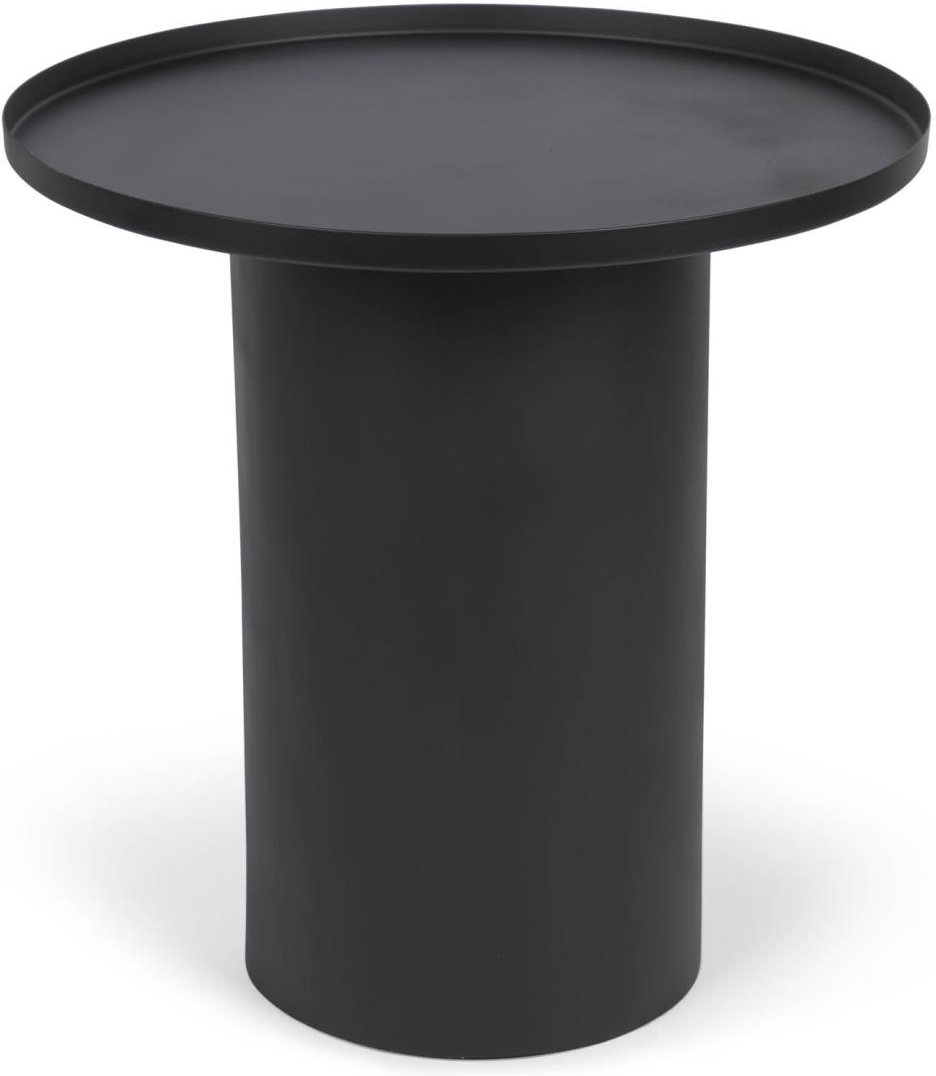 Sidebord Kave Home Fleksa Småbord Metal Sort 45 45 46 Cm