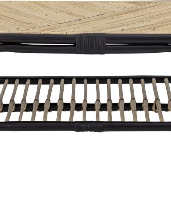 Sidebord   Småbord Bloomingville Loue   Rattan 79x54 Cm Sort Natur