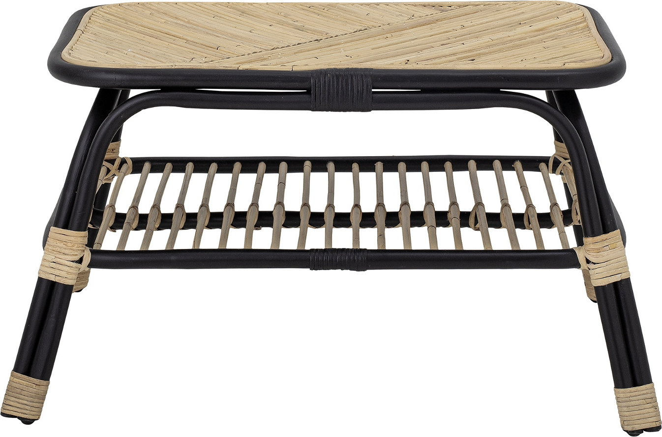 Sidebord   Småbord Bloomingville Loue   Rattan 79x54 Cm Sort Natur