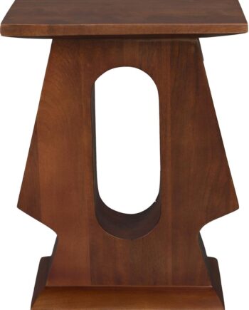 Sidebord   Småbord Dutchbone Pilaster Mangotræ Kaffe Vintage Design H48xb25xl35 Cm