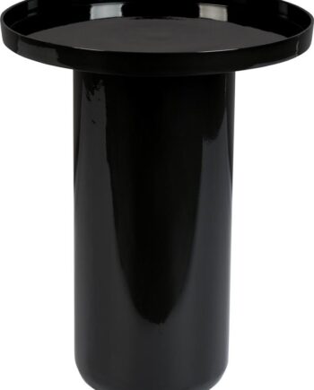 Sidebord Småbord Zuiver Shiny   Kulsort Aluminium ø40 H51   Cm