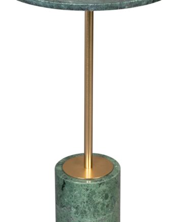 Sidebord Småbord ø37     H65 Cm Dutchbone Gunnar Mørkegrå Marmor Guldfarvet Jernbase