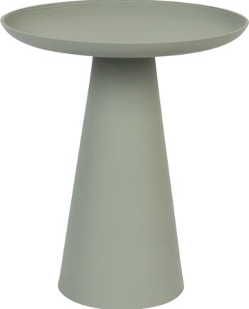 Sidebord Studio White Ringar ø39     H45   Cm Grå Metal Stål   Stilfuldt Småbord Til Stuen