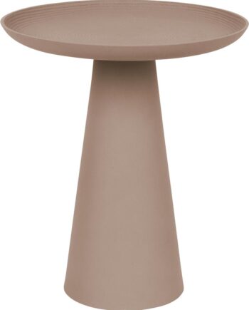 Sidebord Studio White Ringar ø39     H45   Cm Stengrå Metal Småbord