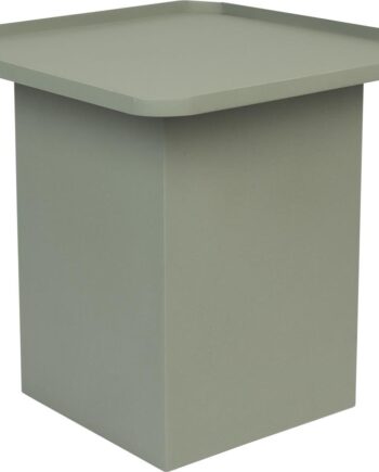 Sidebord Studio White Sverre Grå Metal 44x44x40 Cm