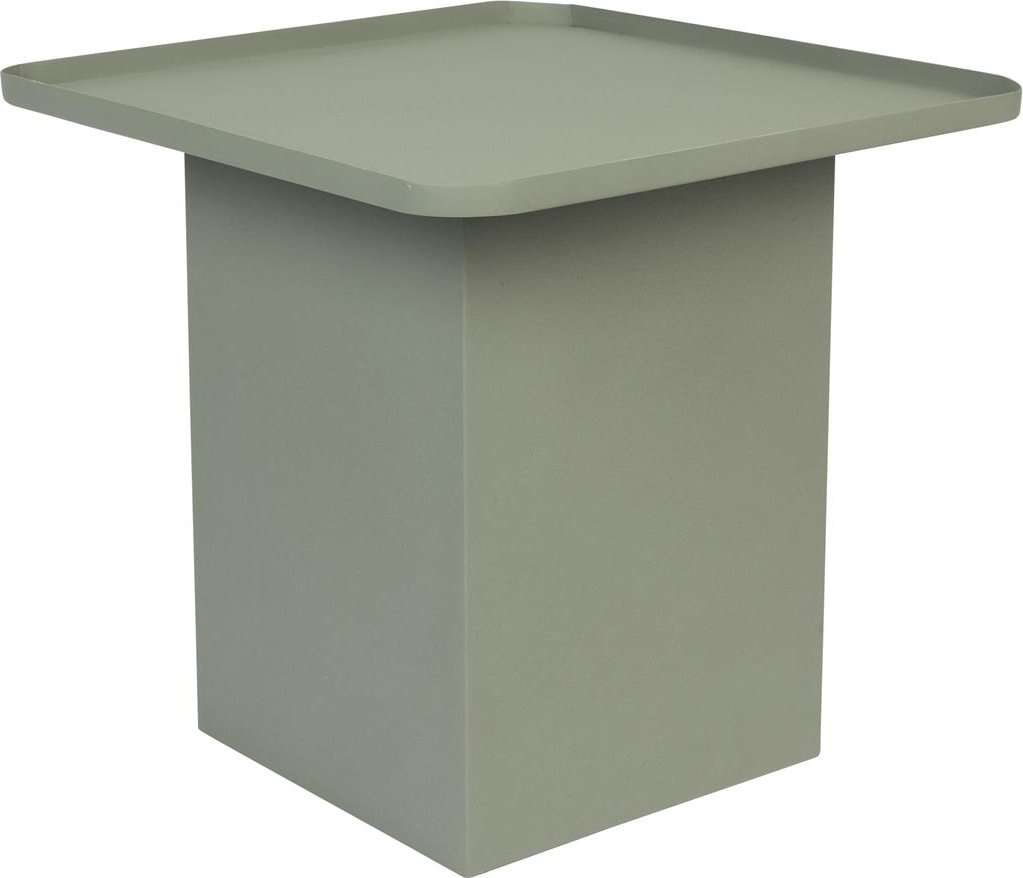 Sidebord Studio White Sverre Grå Metal 44x44x40 Cm
