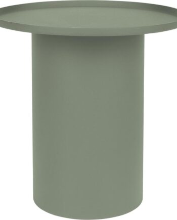 Sidebord Studio White Sverre   Gråt Metal ø45     H45 Cm