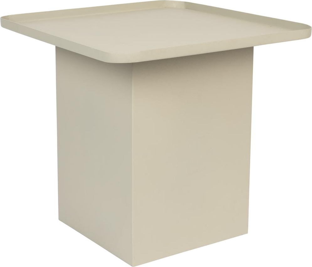 Sidebord Studio White Sverre Lysgråt Metal 44 44 40 Cm Samlet
