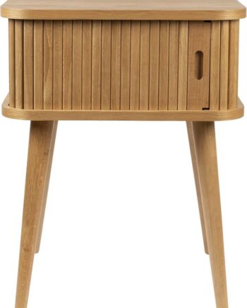 Sidebord Zuiver Barbier Nougat H59ã B45ã L45 Cm Lille Træbord Skandinavisk Design