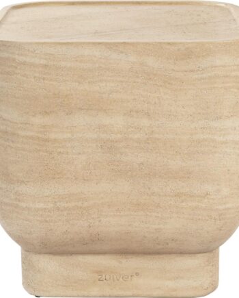Sidebord Zuiver Noble   Beton Stenlysgrå Marmorpapirfinish 47ã 45ã 45 Cm