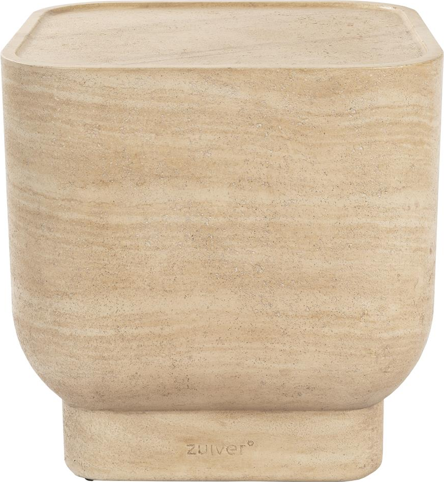Sidebord Zuiver Noble Beton Stenlysgrå Marmorpapirfinish 47ã 45ã 45 Cm