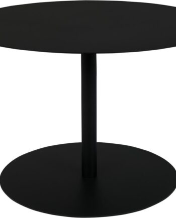Sidebord Zuiver Snow ø60   H40 Cm Kulsort Stål Stuebord Minimalistisk Design