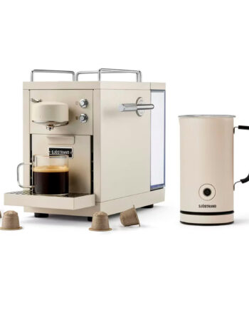 Sjöstrand Coffee Sjöstrand The Original   Kapselmaskine  Beige   Inkl  Mælkeskummer
