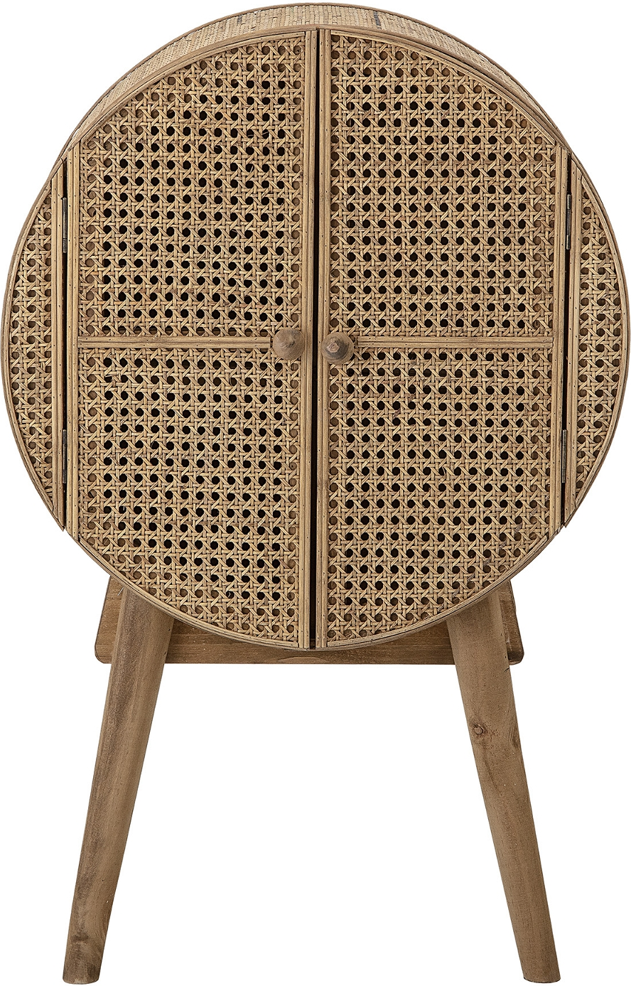 Skab Med Låger Bloomingville Otto Rattanskab Natur H80ã 28ã 51   Cm