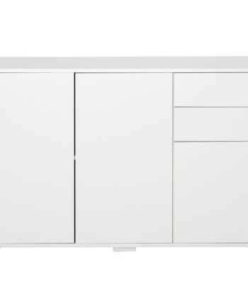 Skænk Med Skuffer    Skuffer  Trykknaplukning  117 Cm   36 Cm   74 Cm  Hvid