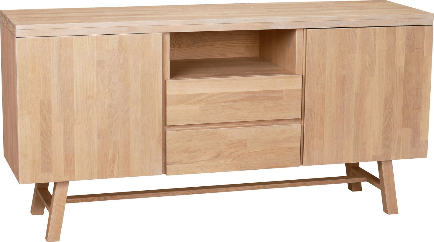 Skænk Rowico Brooklyn Massiv Fingersamlet Eg 160x45x80 Cm Skandinavisk Design