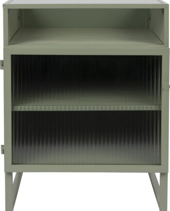 Skænk Studio White Herbe Askegrå Mdf Metalstel Opbevaringsskab 58ã 38ã 45 Cm