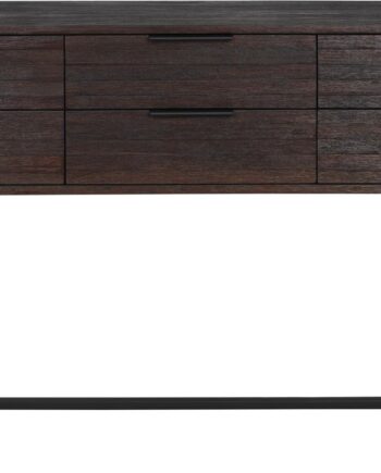 Skænk Studio White Webster   Genanvendt Teak Og Antracit H82xb135xd35 Cm Med   Skuffer