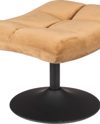 Skammel Dutchbone Hocker-serien Natur Stof Stål Drejelig 46x67x51   Cm