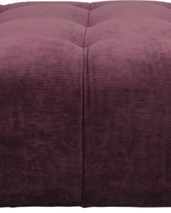 Skammel Fodskammel Dutchbone Hocker Aubergine Polyester 91x91x44 Cm