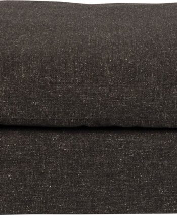 Skammel Fodskammel Zuiver Hocker Antracit ø92 Cm Stof Hør Polyakryl Polyester Med Fjer Og Pu-skum