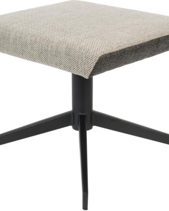 Skammel Fodskammel Zuiver Hocker Lysgrå Drejelig   Polyester Og Stål