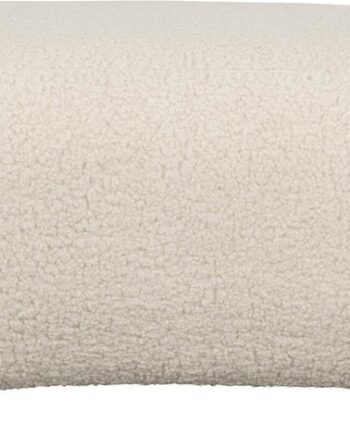 Skammel Hocker Studio White Noxx Lysgrå Polyester 120x46x41 Cm