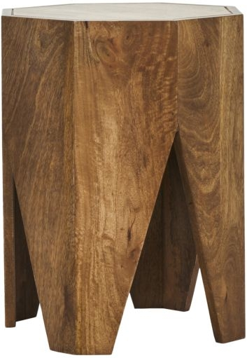 Skammel Sidebord House Doctor Okta Mangotræ Natur H45   B33   L33 Cm