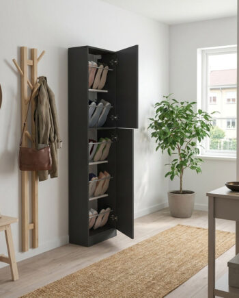 Skoskab   Antracit  180 Cm  10 Par