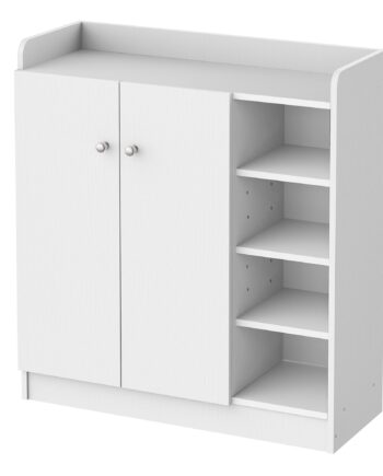 Skoskab Skohylde    Hylder    Skab  83 Cm   30 Cm   90 Cm  Hvid