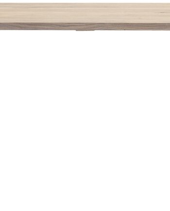 Skrive- Og Arbejdsbord Bloomingville Nordic Cozy Hvidolieret Egetræ Sort Jernben 145x55 Cm