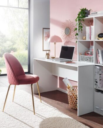 Skrivebord Med Opbevaringsplads Til At Give Dit Kontor Et Moderne Look  170x59x143   Cm  Hvid