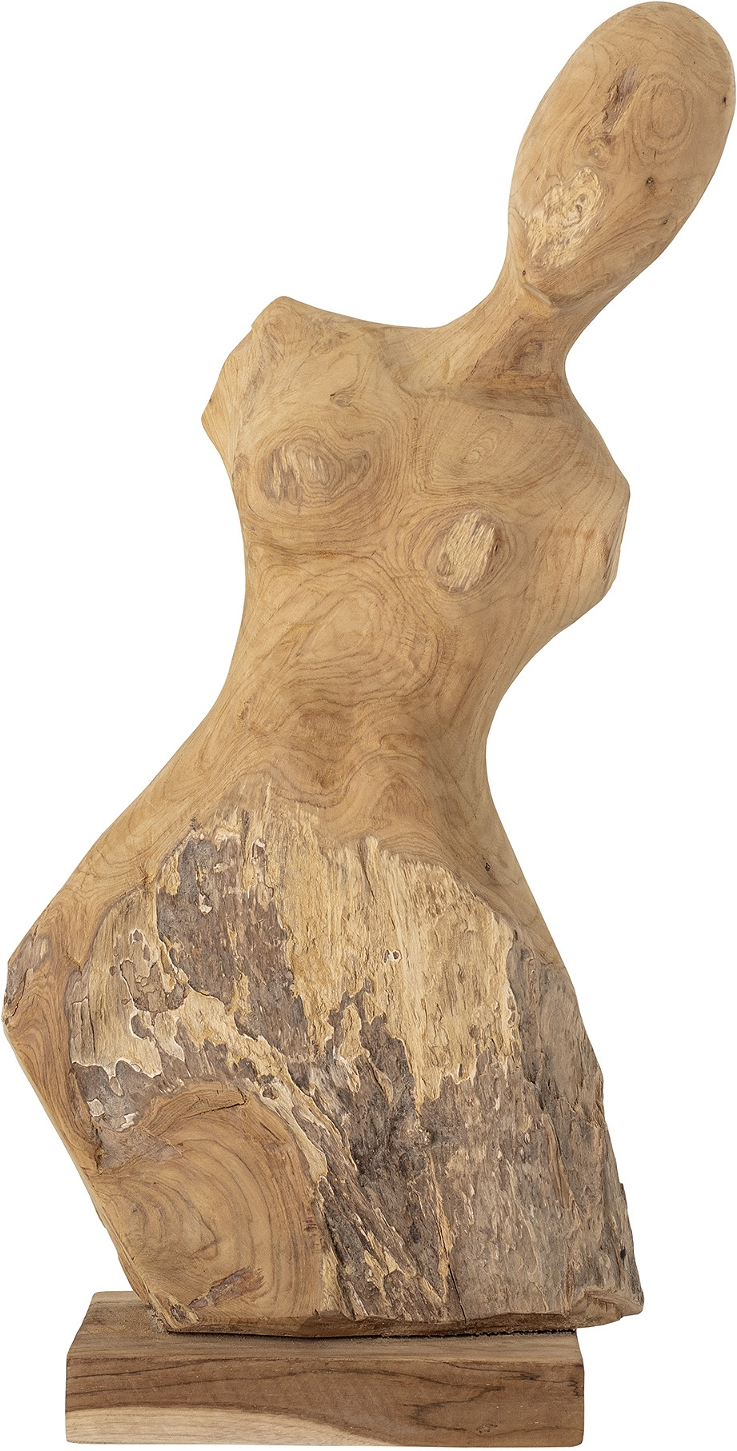 Skulptur Bloomingville Lenoa Teak Kvindebuste Natur H70ã 15ã 30 Cm