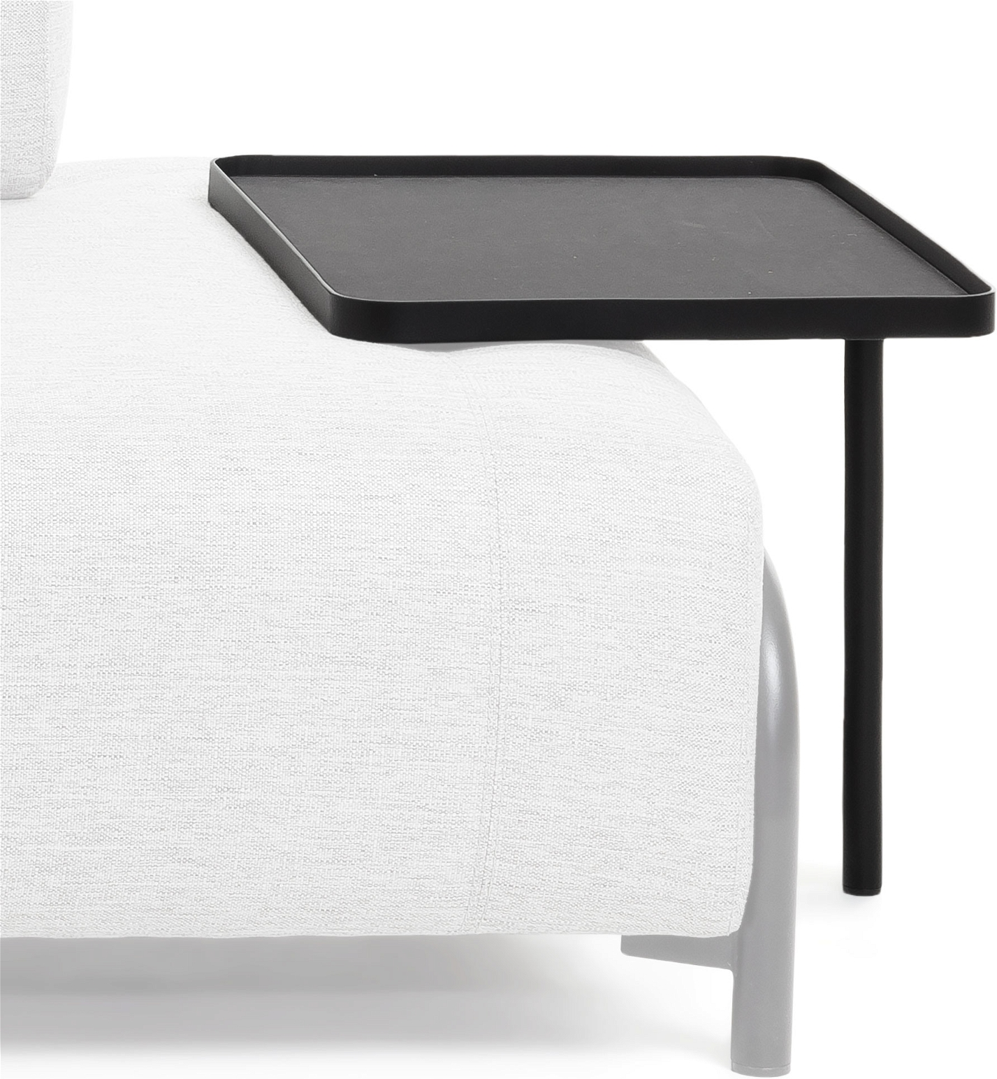 Sofabakke Kave Home Compo Sort Finértræ H45 B40 L54 Cm