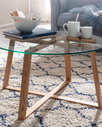 Sofabord  Bordplade   Sikkerhedsglas  78x78x41 Cm