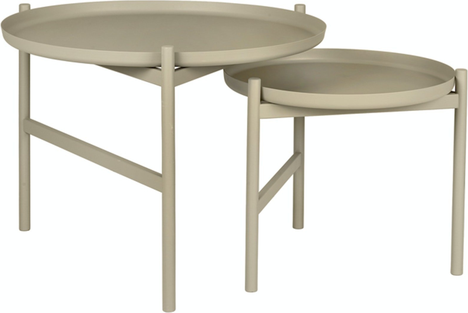 Sofabord Broste Copenhagen Turner Table ø50   H40 Cm Gråt Jern Loungebord
