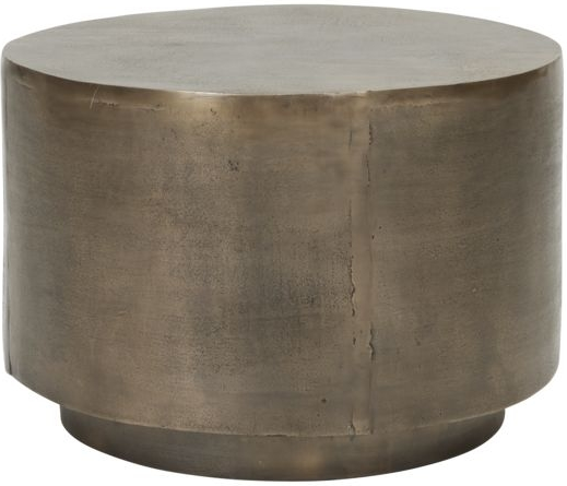 Sofabord House Doctor Rota ø50   H35 Cm Aluminium Antik Messing Kaffebord