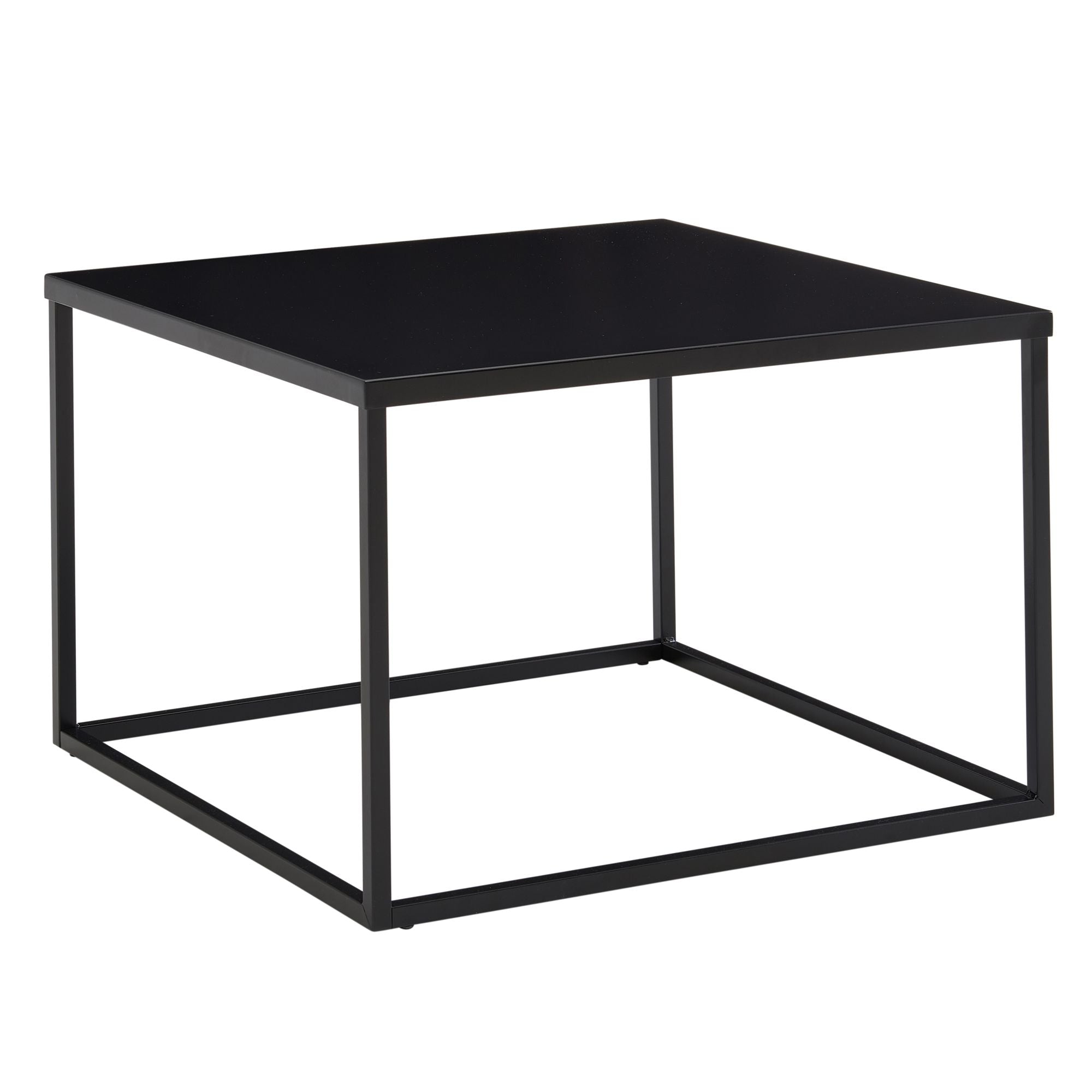 Sofabord   Industrielt Look  60x60x40 Cm  Metal  Sort