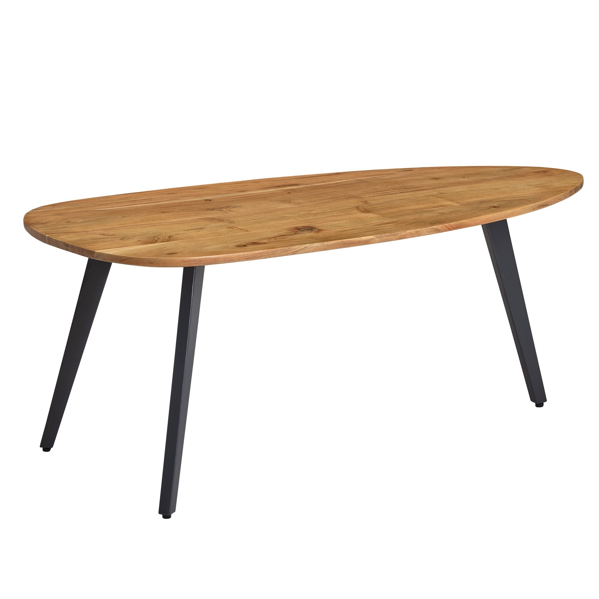 Sofabord   Massivt Akacietræ  110   45   60 Cm  Naturfarvet